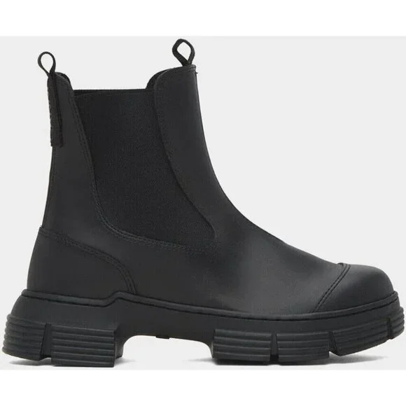 Ganni Black Ankle Boots - Picture 12 of 14